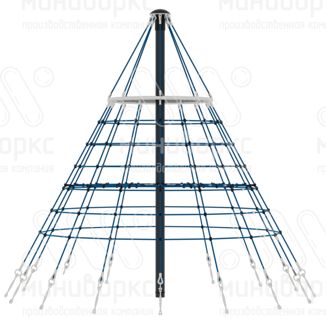 Комплексы канатные пирамида – P-2770-02-Ral7016 купить в Екатеринбурге | Миниворкс | картинка 2