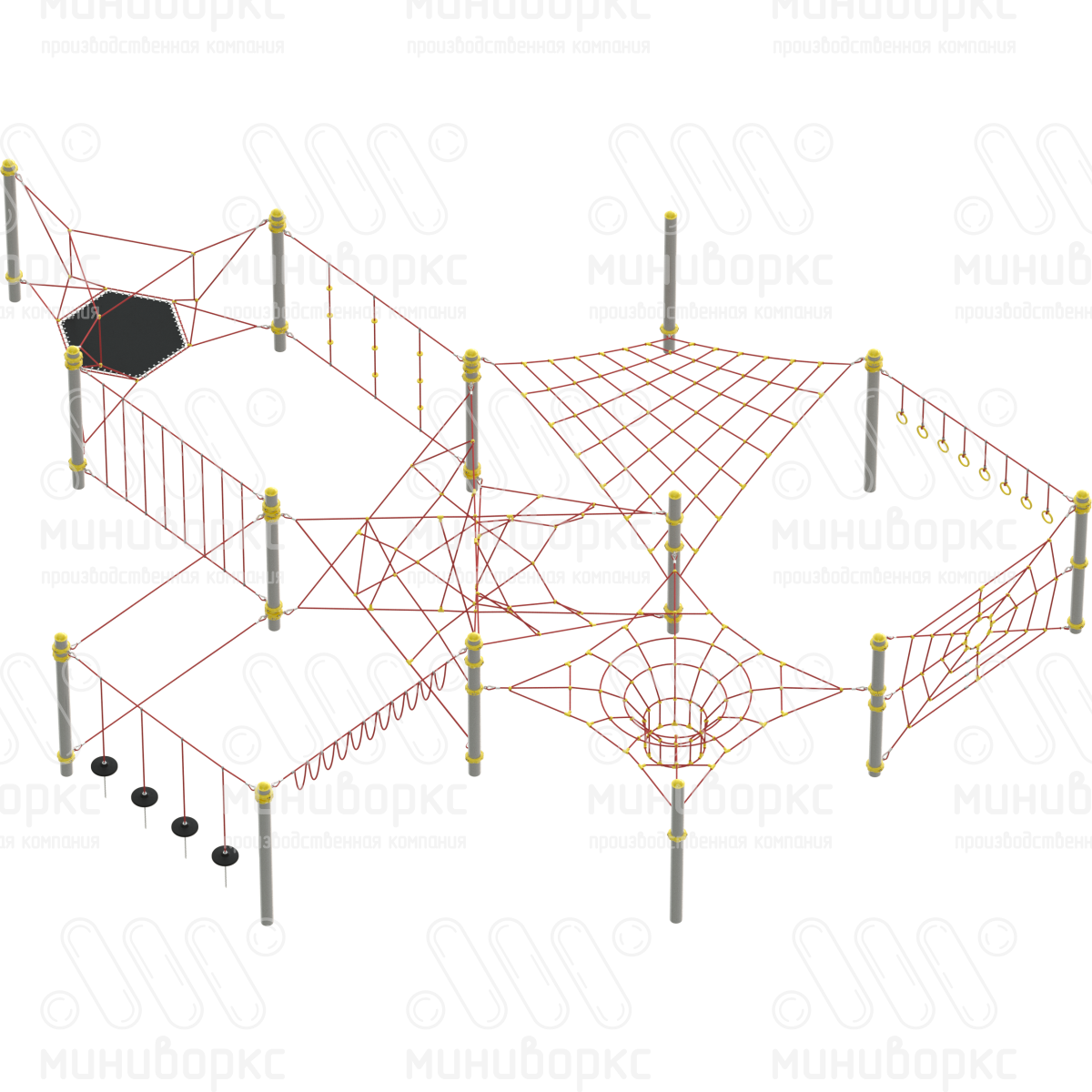 Канатные полосы препятствий – M-1096.20-02 | картинка 1